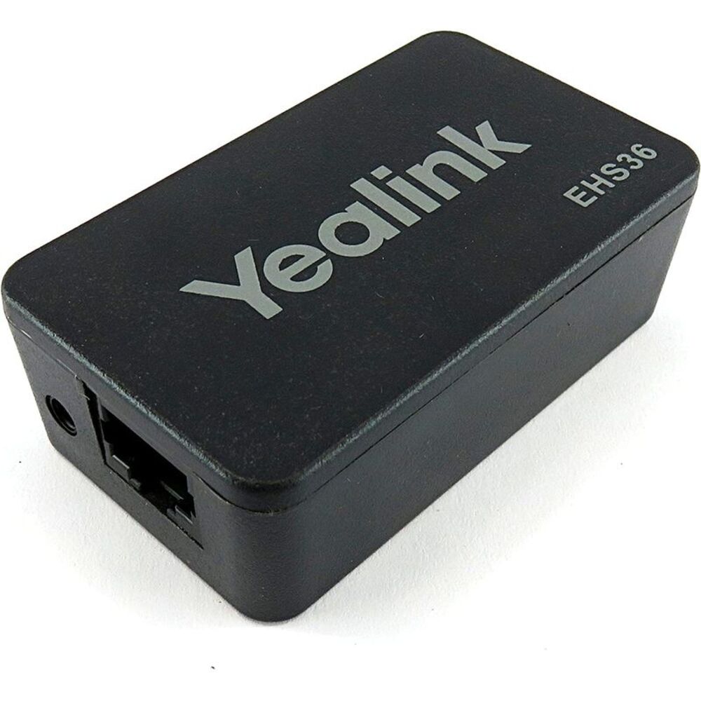 Yealink EHS36 FBA_YEA-EHS36 Remote Wireless Headset Adapter, 1 Pack - Black-